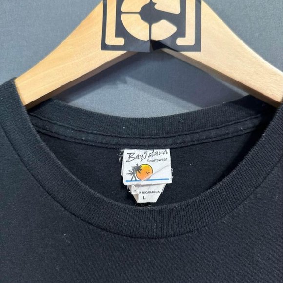 Vintage Jay Z Rap Tee MENS Large Black Bay Island Tag Hip hop Rap Shirt - Picture 3 of 6
